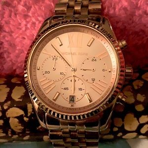 Michael Kors watch, rose gold.